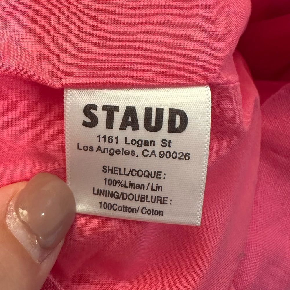 STAUD MATTEO DRESS Pink Size 10 - Picture 14 of 14
